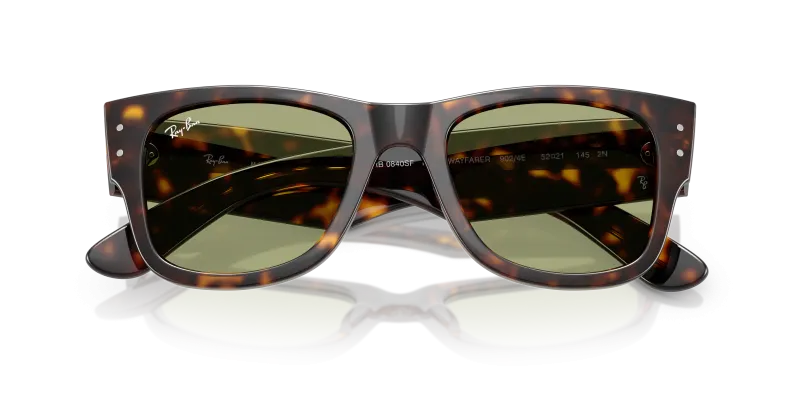 แว่นกันแดด Rayban RB0840SF-902/4E close-up ด้านหน้า
