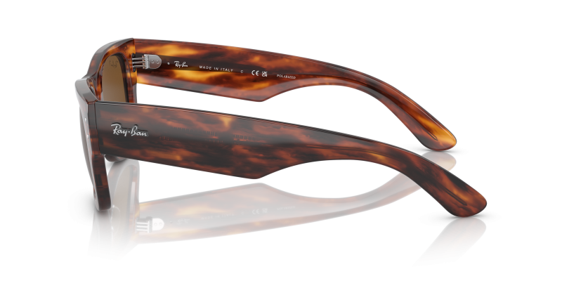 แว่นกันแดด Rayban RB0840SF-954/57 มุมข้าง ขาแว่นสีแถบฮาวานา