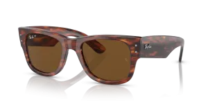 แว่นกันแดด Rayban RB0840SF-954/57 มุมเฉียง สีแถบฮาวานา สำหรับผู้ใช้ทุกเพศ