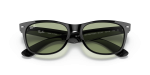 แว่นกันแดด Rayban New Wayfarer Low Bridge Fit RB2132F-601/52 Black Green แว่นกันแดด Rayban RB2132F-601/52 close-up ด้านหน้า