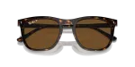 แว่นกันแดด Rayban RB2210F-902/57 Havana Polar Brown แว่นกันแดด Rayban RB2210F-902/57 close-up ด้านหน้า