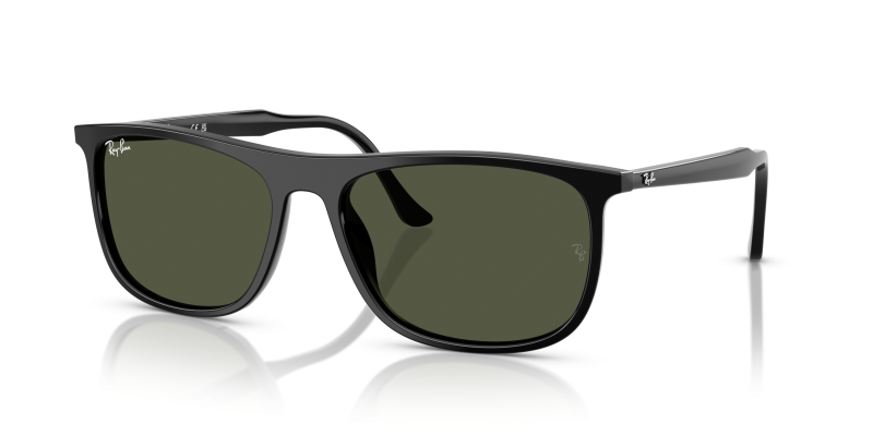แว่นกันแดด Rayban RB2216F-901/31 มุมเฉียง สีดำ สำหรับผู้ใช้ทุกเพศ
