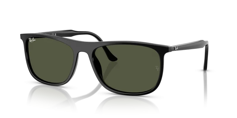 แว่นกันแดด Rayban RB2216F-901/31 Black Green แว่นกันแดด Rayban RB2216F-901/31 มุมเฉียง สีดำ สำหรับผู้ใช้ทุกเพศ