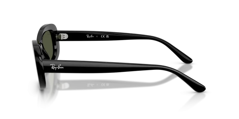 แว่นกันแดด Rayban RB2221F-901/31 มุมข้าง ขาแว่นสีดำ