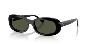 แว่นกันแดด Rayban RB2221F-901/31 มุมเฉียง สีดำ สำหรับผู้หญิง