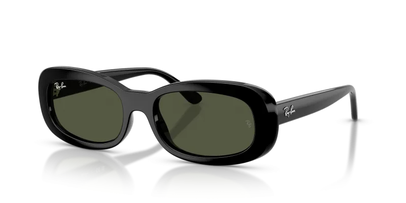 แว่นกันแดด Rayban RB2221F-901/31 Black Green แว่นกันแดด Rayban RB2221F-901/31 มุมเฉียง สีดำ สำหรับผู้หญิง