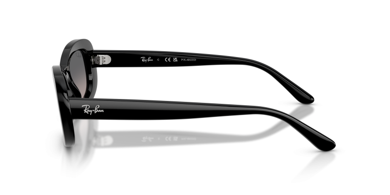 แว่นกันแดด Rayban RB2221F-901/M3 มุมข้าง ขาแว่นสีดำ
