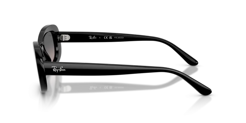 แว่นกันแดด Rayban RB2221F-901/M3 มุมข้าง ขาแว่นสีดำ