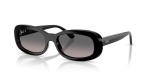 แว่นกันแดด Rayban RB2221F-901/M3 มุมเฉียง สีดำ สำหรับผู้หญิง