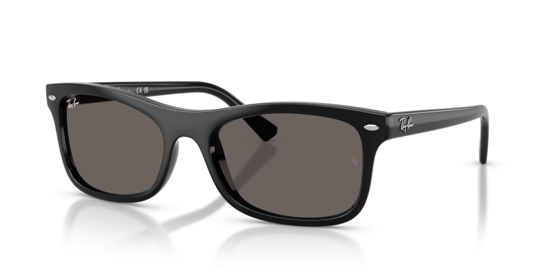 แว่นกันแดด Rayban RB2226F-601/B1 Black Dark Grey แว่นกันแดด Rayban RB2226F-601/B1 มุมเฉียง สีดำ สำหรับผู้ใช้ทุกเพศ