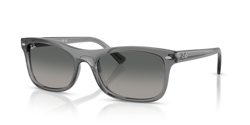 แว่นกันแดด Rayban RB2226F-664171 มุมเฉียง สีเทาโปร่งใส สำหรับผู้ใช้ทุกเพศ
