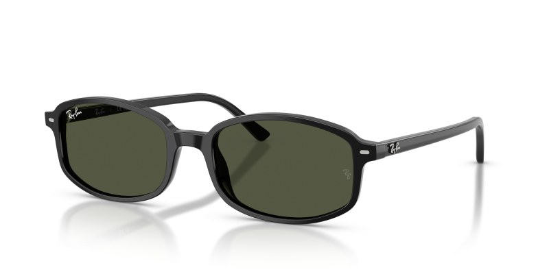 แว่นกันแดด Rayban RB2232F-901/31 มุมเฉียง สีดำ สำหรับผู้ใช้ทุกเพศ