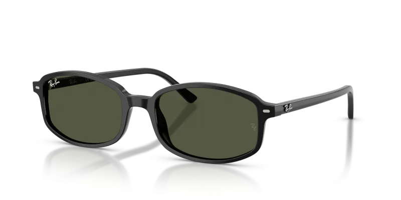 แว่นกันแดด Rayban RB2232F-901/31 Black Green แว่นกันแดด Rayban RB2232F-901/31 มุมเฉียง สีดำ สำหรับผู้ใช้ทุกเพศ