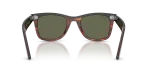 แว่นกันแดด Rayban Wayfarer RB2240F-144058 Black On Havana Polar Green แว่นกันแดด Rayban RB2240F-144058 ขาแว่นด้านใน