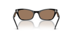 แว่นกันแดด Rayban Lady Burbank RB2299-901/73 Black Brown แว่นกันแดด Rayban RB2299-901/73 ขาแว่นด้านใน