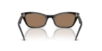 แว่นกันแดด Rayban Lady Burbank RB2299-901/73 Black Brown แว่นกันแดด Rayban RB2299-901/73 ขาแว่นด้านใน