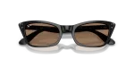 แว่นกันแดด Rayban Lady Burbank RB2299-901/73 Black Brown แว่นกันแดด Rayban RB2299-901/73 close-up ด้านหน้า