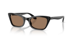 แว่นกันแดด Rayban Lady Burbank RB2299-901/73 Black Brown แว่นกันแดด Rayban RB2299-901/73 มุมเฉียง สีดำ สำหรับผู้หญิง
