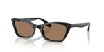 แว่นกันแดด Rayban Lady Burbank RB2299-901/73 Black Brown แว่นกันแดด Rayban RB2299-901/73 มุมเฉียง สีดำ สำหรับผู้หญิง