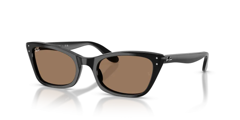 แว่นกันแดด Rayban Lady Burbank RB2299-901/73 Black Brown แว่นกันแดด Rayban RB2299-901/73 มุมเฉียง สีดำ สำหรับผู้หญิง