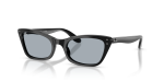 แว่นกันแดด Rayban RB2299-901/R5 มุมเฉียง สีดำ สำหรับผู้หญิง
