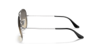 แว่นกันแดด Rayban RB3025-003/32 มุมข้าง ขาแว่นสีเงิน