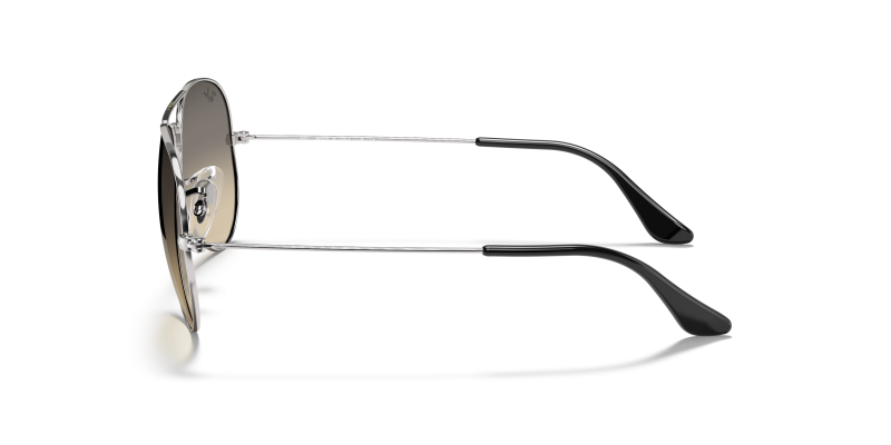 แว่นกันแดด Rayban RB3025-003/32 มุมข้าง ขาแว่นสีเงิน