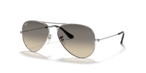 แว่นกันแดด Rayban RB3025-003/32 มุมเฉียง สีเงิน สำหรับผู้ใช้ทุกเพศ