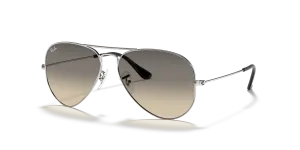 แว่นกันแดด Rayban RB3025-003/32 มุมเฉียง สีเงิน สำหรับผู้ใช้ทุกเพศ