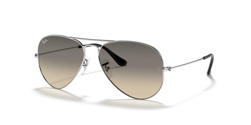 แว่นกันแดด Rayban RB3025-003/32 มุมเฉียง สีเงิน สำหรับผู้ใช้ทุกเพศ