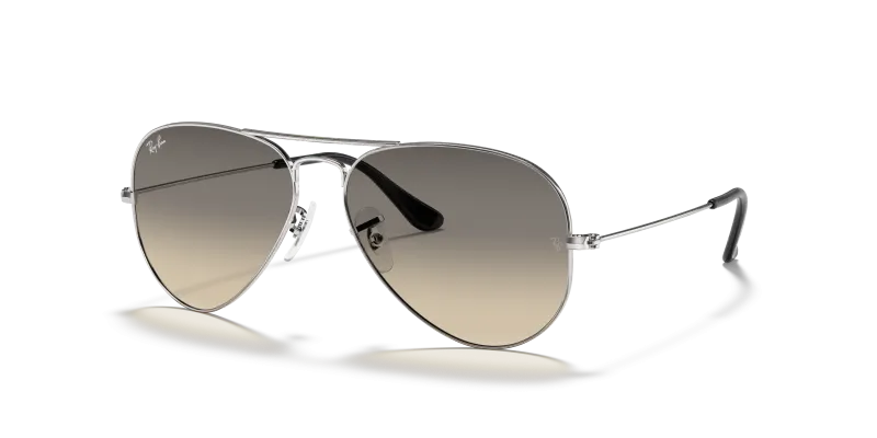 แว่นกันแดด Rayban RB3025-003/32 มุมเฉียง สีเงิน สำหรับผู้ใช้ทุกเพศ