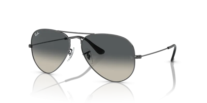 แว่นกันแดด Rayban RB3025-004/71 มุมเฉียง สีกันเมทัล สำหรับผู้ใช้ทุกเพศ
