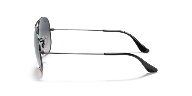 แว่นกันแดด Rayban RB3025-004/78 มุมข้าง ขาแว่นสีกันเมทัล