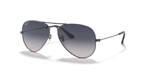 แว่นกันแดด Rayban RB3025-004/78 มุมเฉียง สีกันเมทัล สำหรับผู้ใช้ทุกเพศ