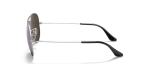 แว่นกันแดด Rayban RB3025-019/W3 มุมข้าง ขาแว่นสีเงิน