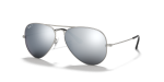 แว่นกันแดด Rayban RB3025-019/W3 มุมเฉียง สีเงิน สำหรับผู้ใช้ทุกเพศ