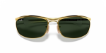 แว่นกันแดด Rayban Olympian I Deluxe RB3119M-001/31 Arista Green G-15 แว่นกันแดด Rayban RB3119M-001/31 close-up ด้านหน้า