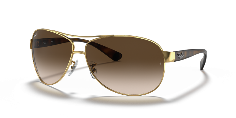 แว่นกันแดด Rayban RB3386-001/13 Arista Brown Gradient แว่นกันแดด Rayban RB3386-001/13 มุมเฉียง สีอะริสต้า สำหรับผู้ชาย