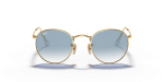 แว่นกันแดด Rayban Round Metal RB3447N-001/3F Arista Clear Gradient Light Blue แว่นกันแดด Rayban RB3447N-001/3F ด้านหน้า