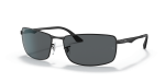 แว่นกันแดด Rayban RB3498-006/81 Black Grey Polarized แว่นกันแดด Rayban RB3498-006/81 มุมเฉียง สีดำ สำหรับผู้ชาย