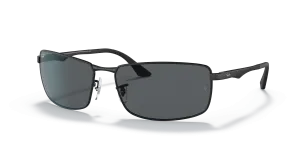 แว่นกันแดด Rayban RB3498-006/81 มุมเฉียง สีดำ สำหรับผู้ชาย