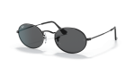 แว่นกันแดด Rayban Oval RB3547-002/B1 Black Dark Grey แว่นกันแดด Rayban RB3547-002/B1 มุมเฉียง สีดำ สำหรับผู้ใช้ทุกเพศ
