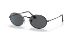แว่นกันแดด Rayban Oval RB3547-002/B1 Black Dark Grey แว่นกันแดด Rayban RB3547-002/B1 มุมเฉียง สีดำ สำหรับผู้ใช้ทุกเพศ