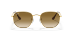 แว่นกันแดด Rayban Hexagonal RB3548-001/51 Arista Light Brown Gradient แว่นกันแดด Rayban RB3548-001/51 ด้านหน้า