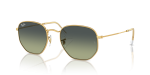 แว่นกันแดด Rayban Hexagonal RB3548-001/BH Arista Green Vintage แว่นกันแดด Rayban RB3548-001/BH มุมเฉียง สีอะริสต้า สำหรับผู้ใช้ทุกเพศ