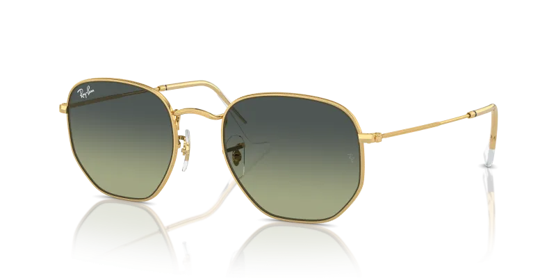 แว่นกันแดด Rayban Hexagonal RB3548-001/BH Arista Green Vintage แว่นกันแดด Rayban RB3548-001/BH มุมเฉียง สีอะริสต้า สำหรับผู้ใช้ทุกเพศ