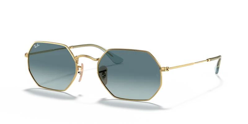 แว่นกันแดด Rayban Octagonal RB3556N-91233M Arista Blue Gradient แว่นกันแดด Rayban RB3556N-91233M มุมเฉียง สีอะริสต้า สำหรับผู้ใช้ทุกเพศ