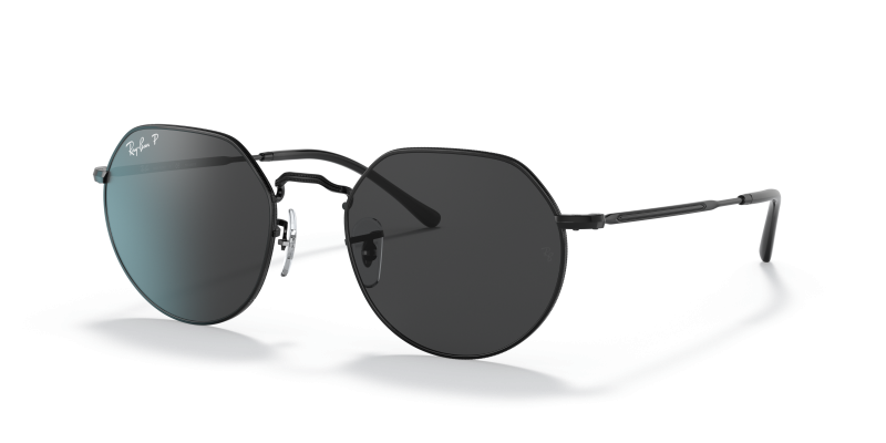 แว่นกันแดด Rayban Jack RB3565-002/48 Black Polarized แว่นกันแดด Rayban RB3565-002/48 มุมเฉียง สีดำ สำหรับผู้ใช้ทุกเพศ