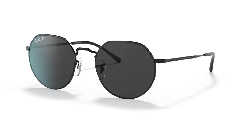 แว่นกันแดด Rayban Jack RB3565-002/48 Black Polarized แว่นกันแดด Rayban RB3565-002/48 มุมเฉียง สีดำ สำหรับผู้ใช้ทุกเพศ