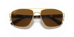แว่นกันแดด Rayban RB3663-001/57 close-up ด้านหน้า